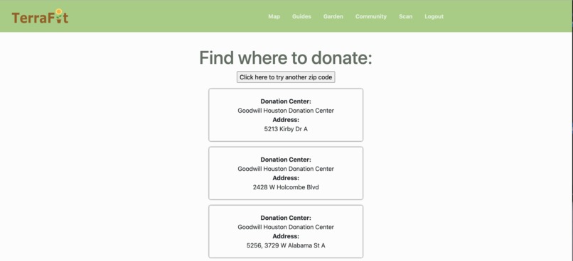 Team 44 -TerraFit – screenshot 2