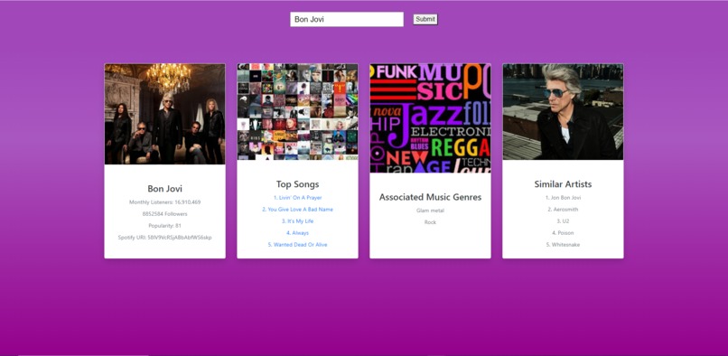 Music Artist Info-Hub – screenshot 1