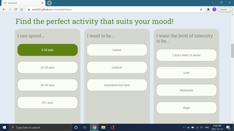 Actimind  – screenshot 3