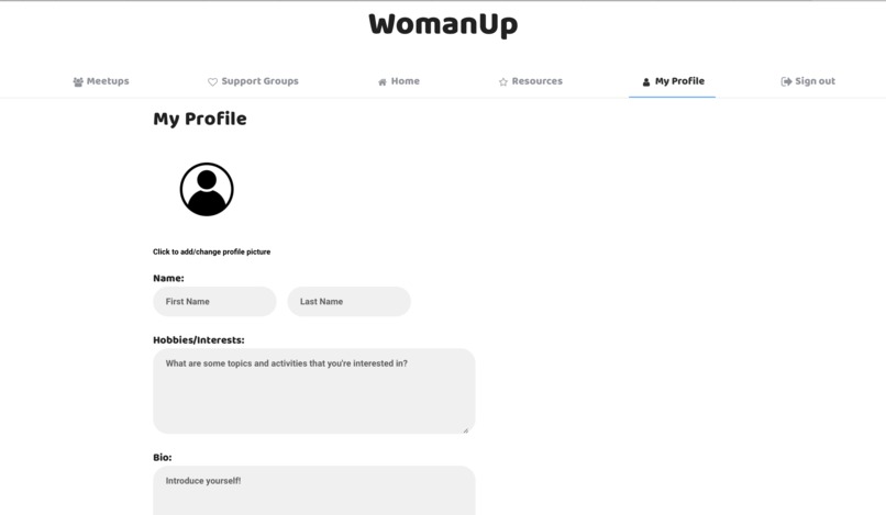 WomanUp – screenshot 3