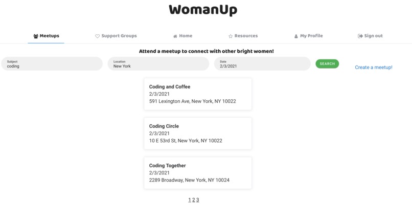 WomanUp – screenshot 5