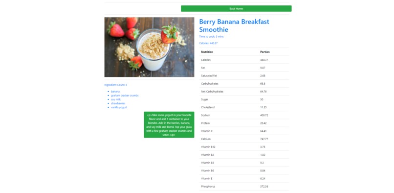 Healthy Recipe – screenshot 1