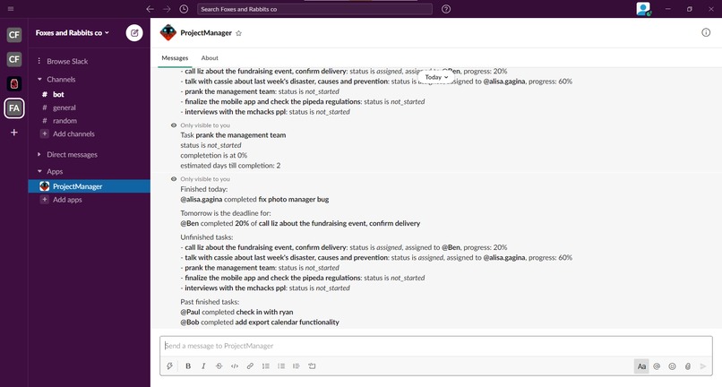Project Manager – screenshot 1