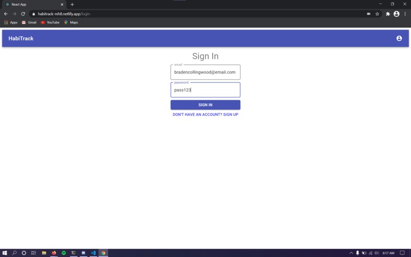 HabiTrack – screenshot 2