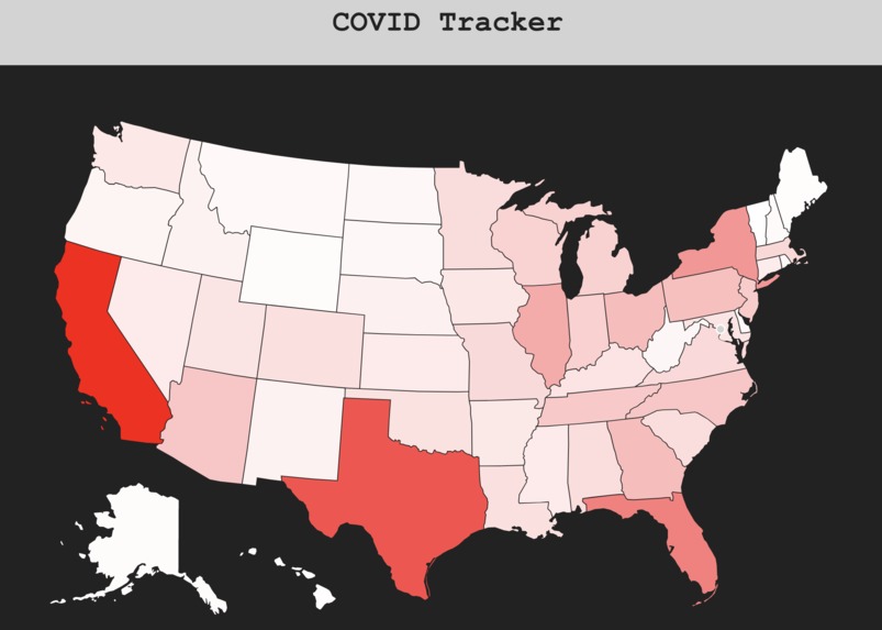 Covid Tracker – screenshot 1