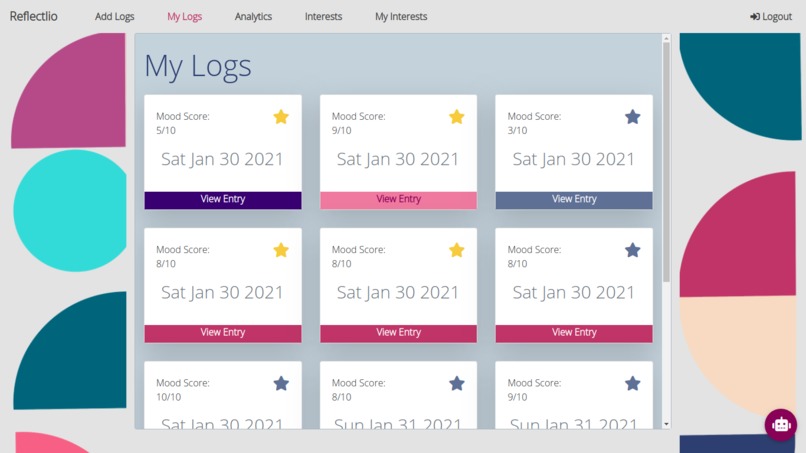 Team 62 - Reflectlio – screenshot 3
