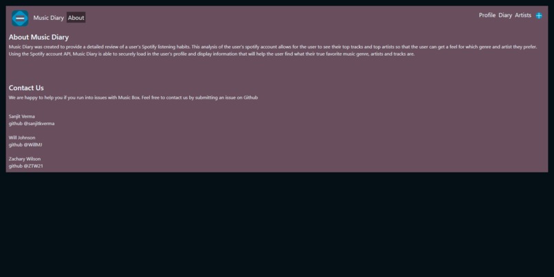 Music Diary – screenshot 3