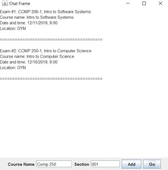 Final Exam Schedule – screenshot 2