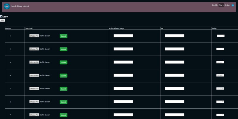 Music Diary – screenshot 2