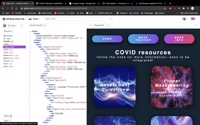 Natural Language Processing COVID Attitudes Tracker – screenshot 2