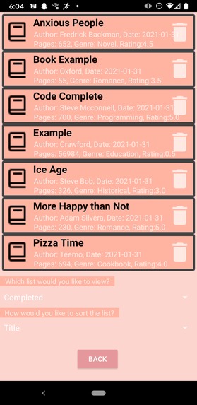 Book Tracker – screenshot 2