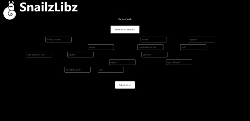 Snailz Random Mad Libz – screenshot 2