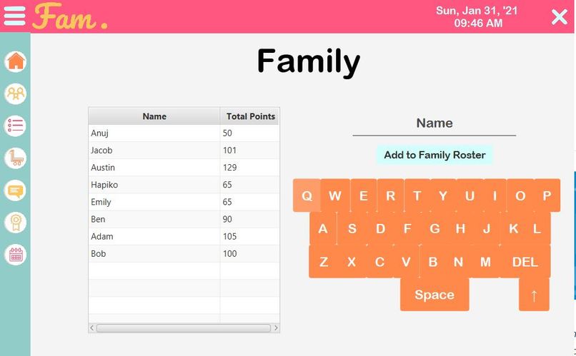 Fam – screenshot 1