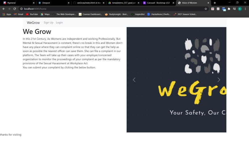 weGrow – screenshot 2