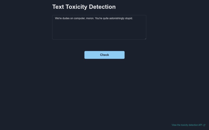 Detect Toxicity – screenshot 1