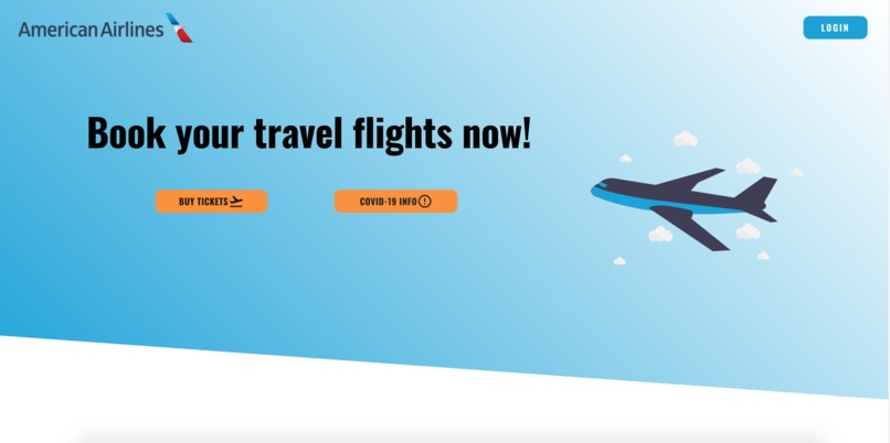 AmericanAirlinesChallenge-TAMUHack2021 – screenshot 1