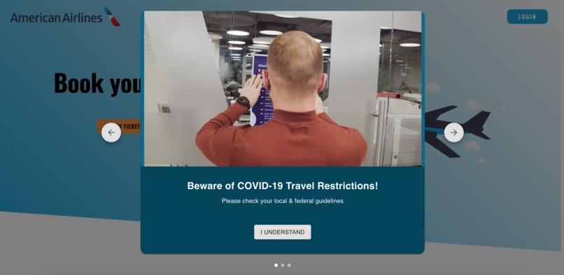 AmericanAirlinesChallenge-TAMUHack2021 – screenshot 4