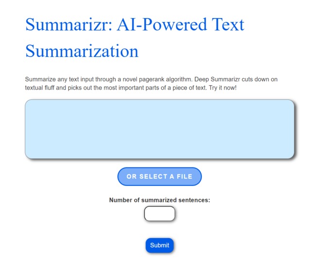 Summarizr – screenshot 1