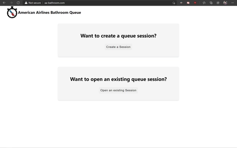 American Airlines Bathroom Queue – screenshot 2