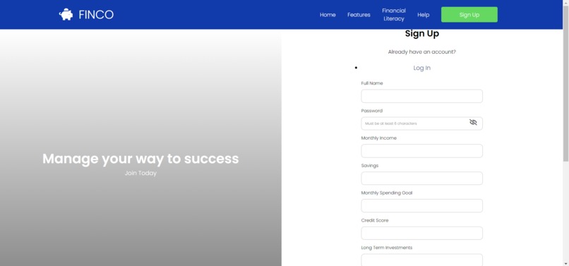 FINCO – screenshot 2