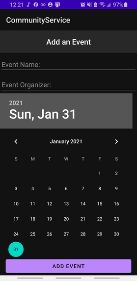 Community Events Tracker – screenshot 2