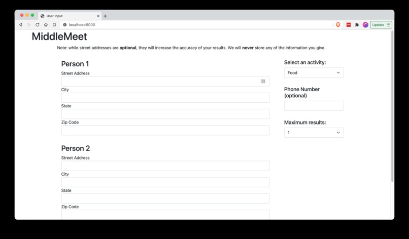MiddleMeet – screenshot 1