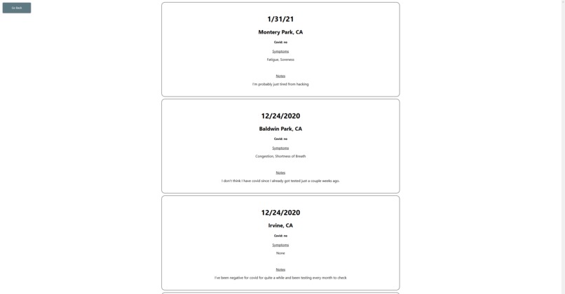 Covid Tracker – screenshot 3