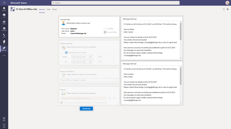 CI-Out-of-Office LITE – screenshot 4