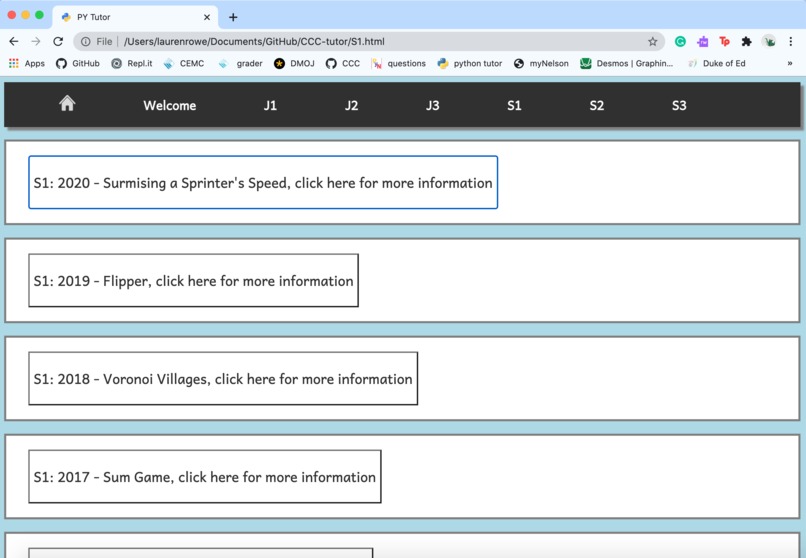 CCC Tutoring Website  – screenshot 3
