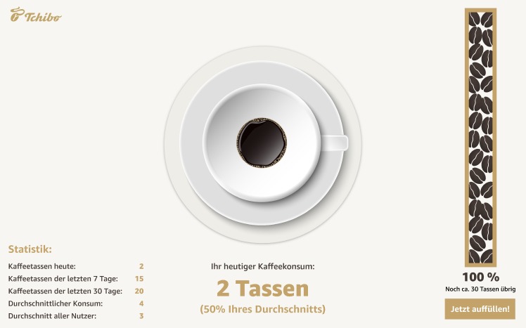 Tchibo Coffee Counter - Alexa Skill – screenshot 2