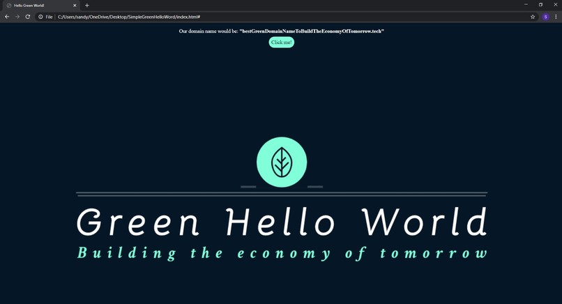 GreenHelloWorld – screenshot 2