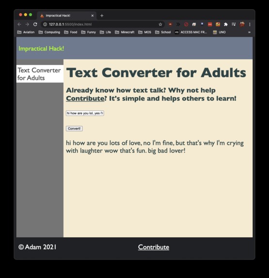 Text Converter for Adults – screenshot 1