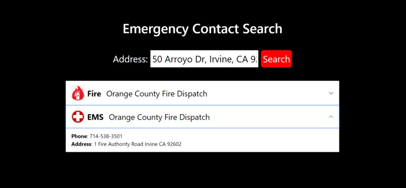 Emergency Contact Search – screenshot 7