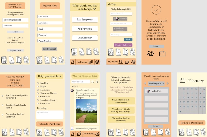 The COVID Journal – screenshot 1