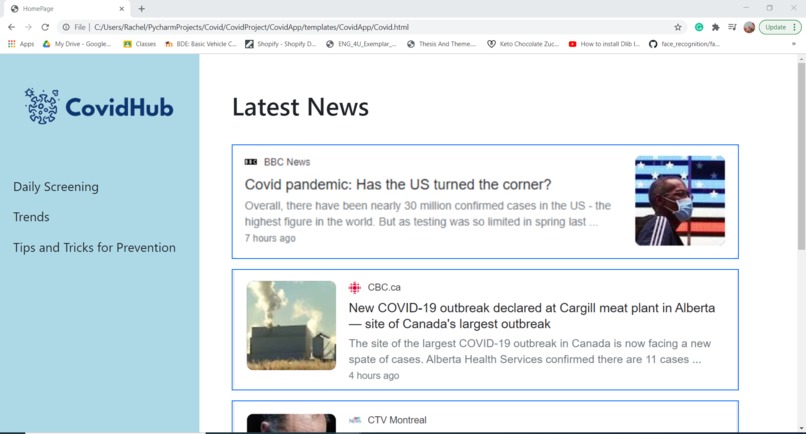 CovidHub – screenshot 3