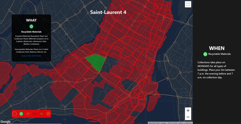 WhatWhereWhenIsTrashInMTL – screenshot 1