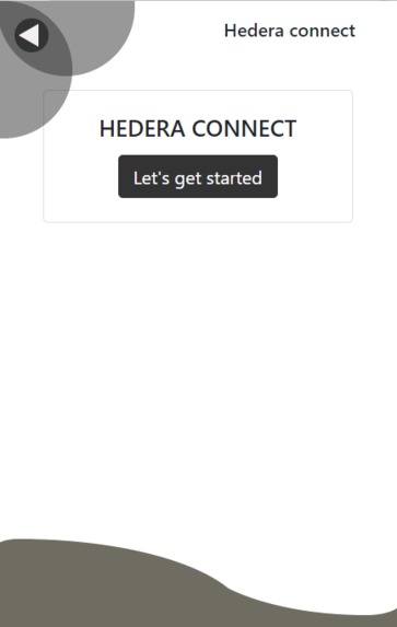 Hedera connect – screenshot 1