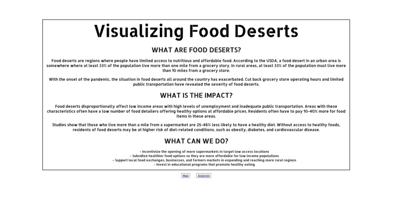 Food Deserts – screenshot 2