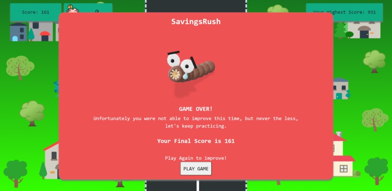 SavingsRush Car Game – screenshot 1