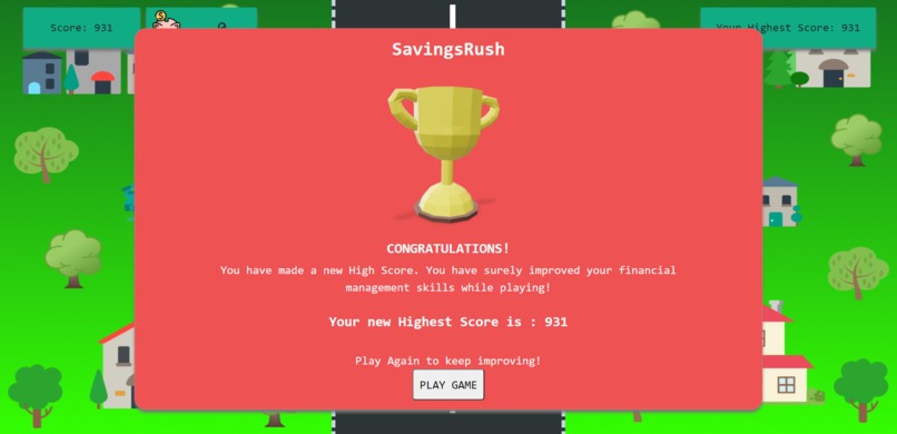 SavingsRush Car Game – screenshot 2