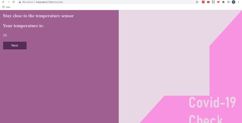 Covid Self-Assessment – screenshot 2