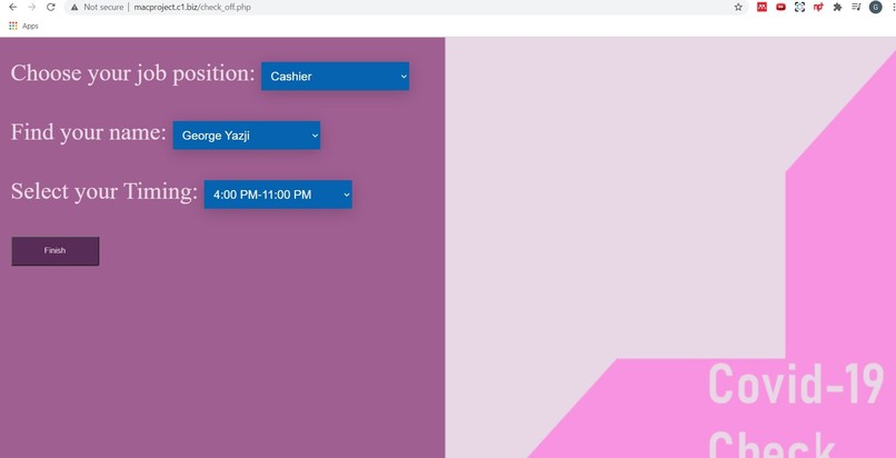Covid Self-Assessment – screenshot 4