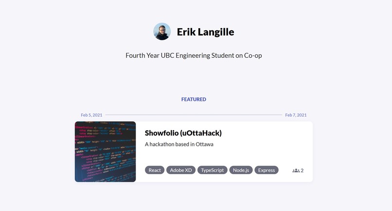 Showfolio – screenshot 1