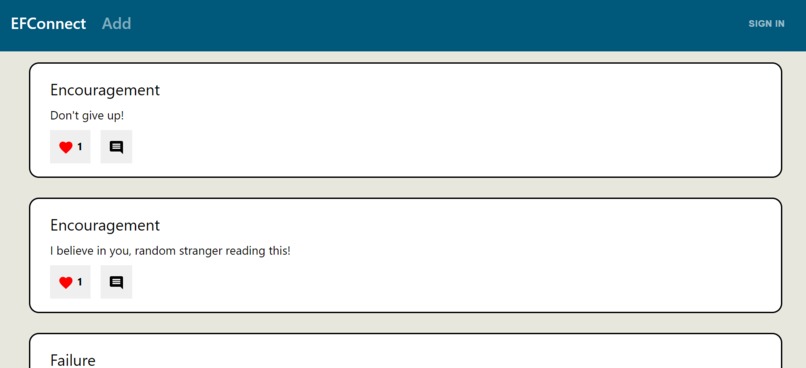 EFConnect – screenshot 3