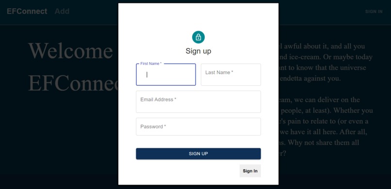 EFConnect – screenshot 5