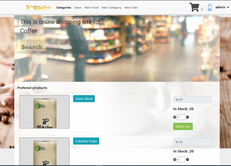 Tchibo Online Coffee Shop – screenshot 2