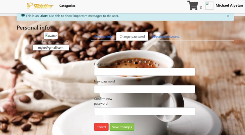 Tchibo Online Coffee Shop – screenshot 4
