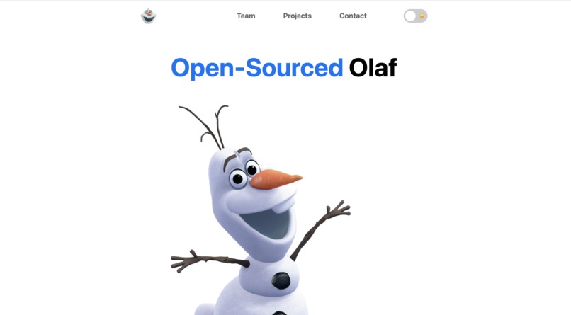 Open-Source Olaf Portfolio Site – screenshot 5