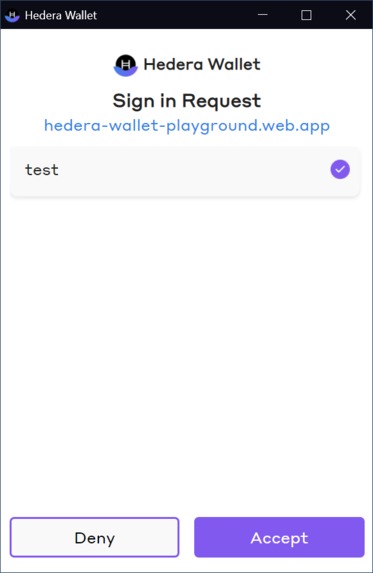 Hedera Wallet Browser Extension and Companion Web App – screenshot 1