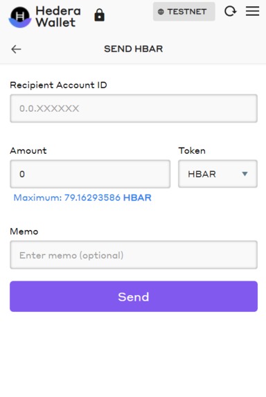 Hedera Wallet Browser Extension and Companion Web App – screenshot 2